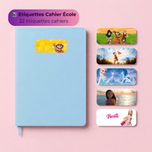 Étiquettes Cahier École — Scolaires Personnalisées