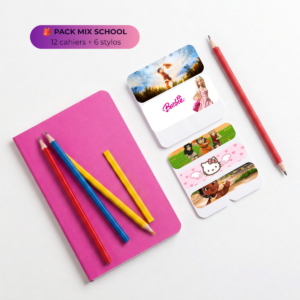 Pack Mix School — Étiquettes Scolaires Personnalisées